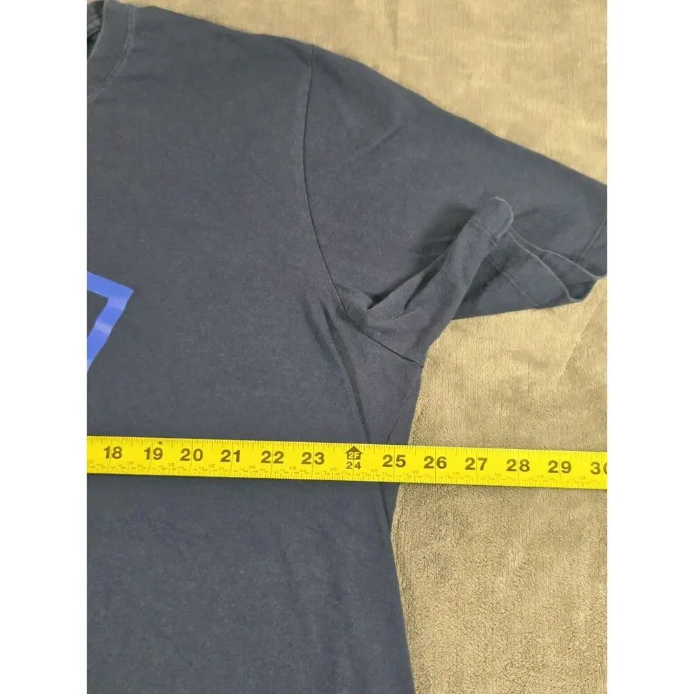 Jordan Size XXL Graphic Men's T-Shirt Blue Air Jordan Logo 100% Cotton C9